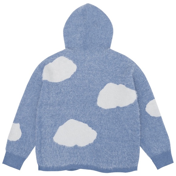 TAKA Original Life Is Beautiful Daisy cloudy day knit hoodie - Picture 2 of 11